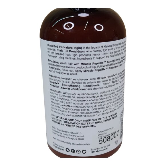 Tgin Miracle Repairx Strengthening Shampoo & Leave-In Conditioner Set - Picture 4 of 9